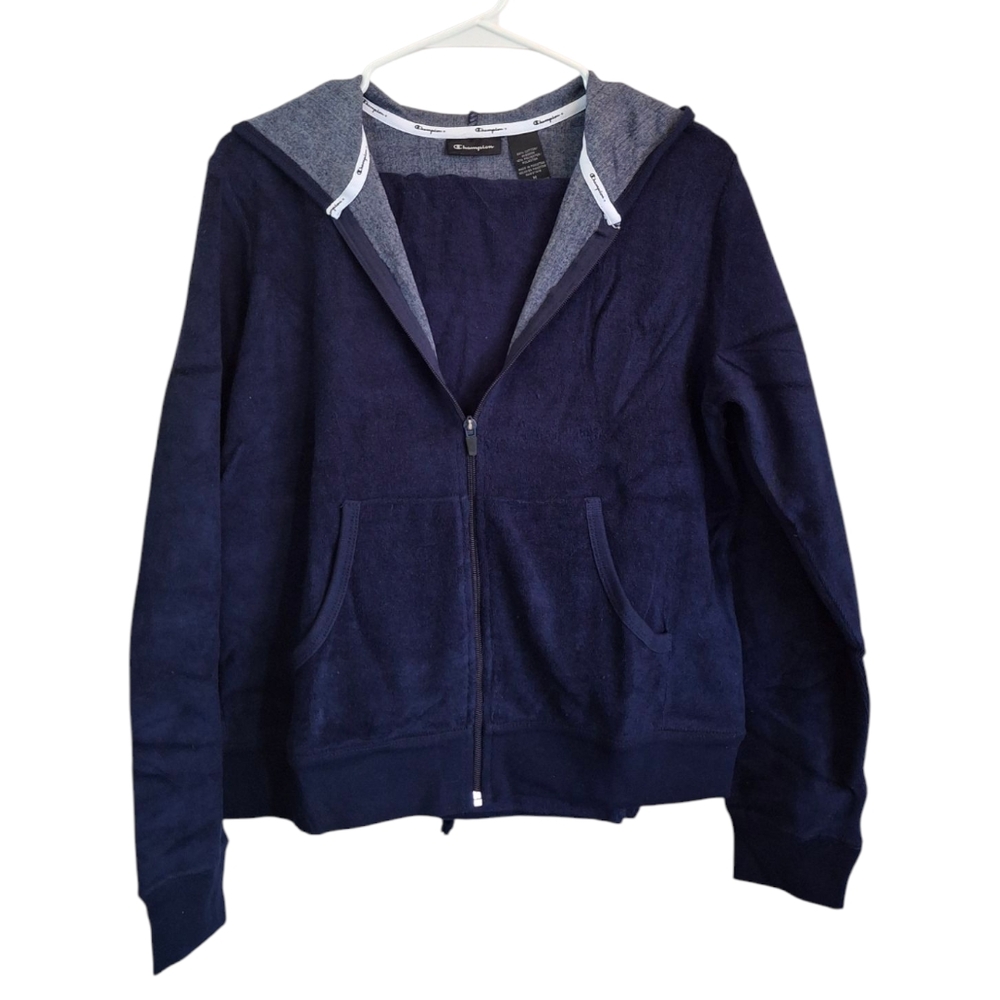 NWOT Champion 2-piece Tracksuit - Navy Terry Blue Hoodie and Wide Leg Capris